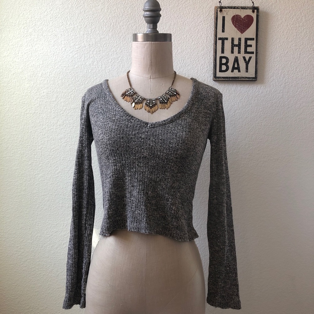 Me to We Long Sleeve Ribbed Top